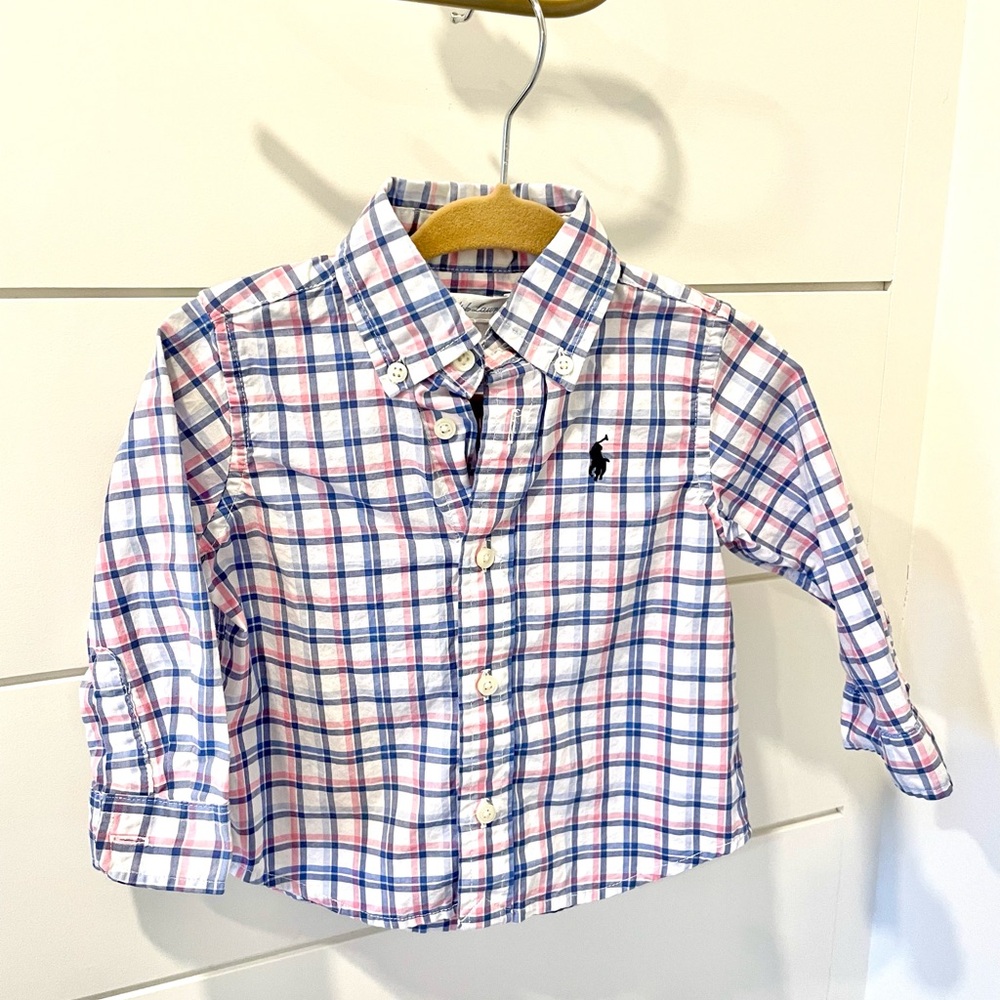 Ralph Lauren Baby Plaid Button-Down Shirt